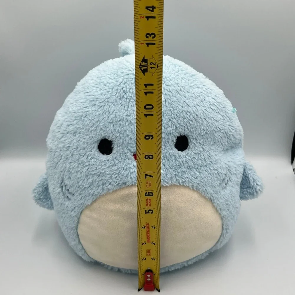 Squishmallows Plush Fuzz-A-Mallows Shark 12in Blue Very Good 1pc Sherpa 2022
